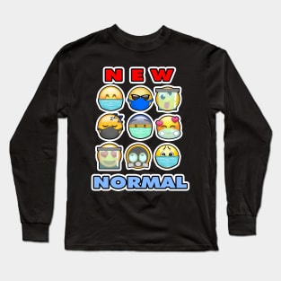 26 New Normal Emoji Long Sleeve T-Shirt